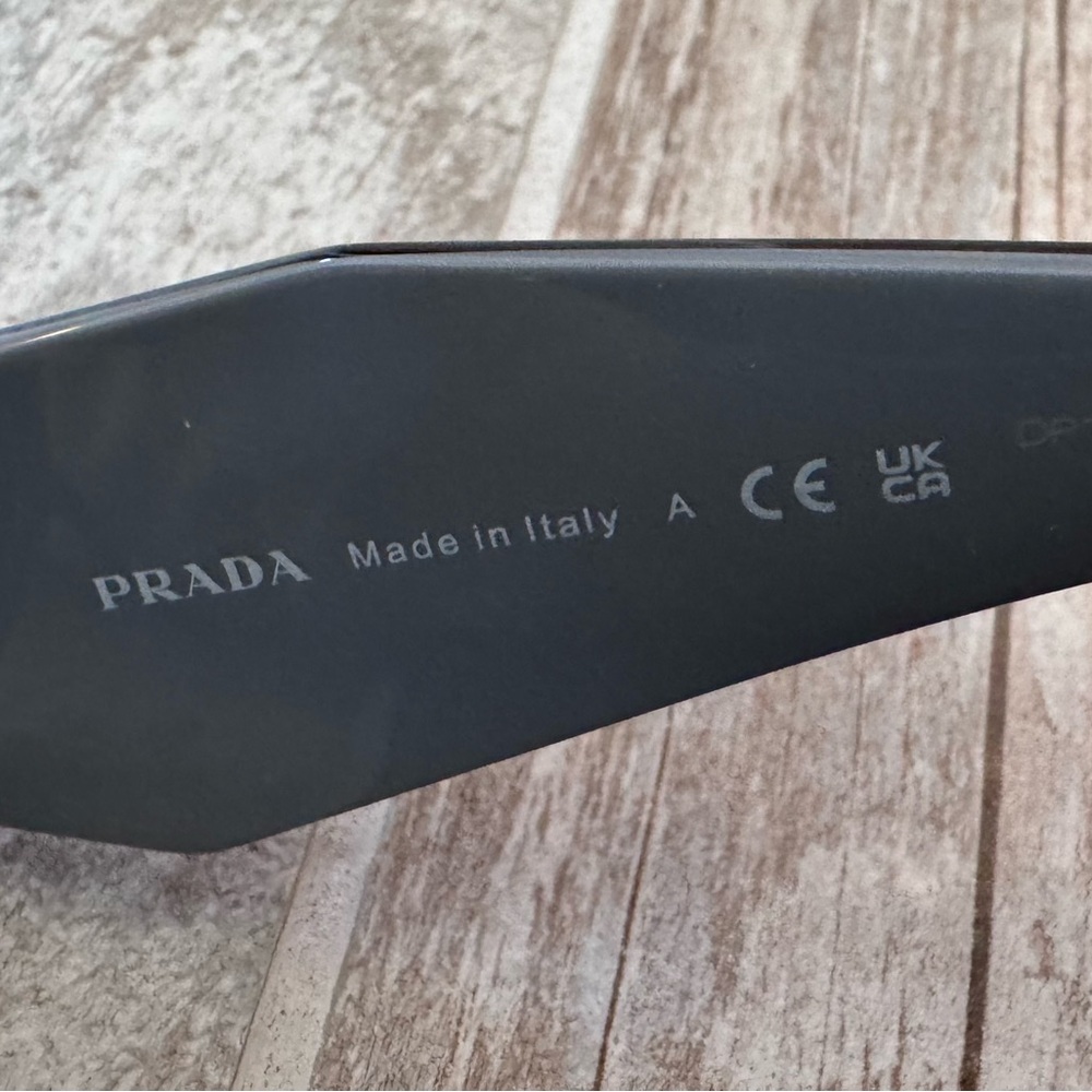 Prada Black and Gray Geometric Sunglasses - Picture 7 of 10